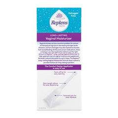 Replens sample of Silky Smooth Personal Lubricant included