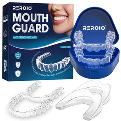REROIO mouth guard for night use shown on model