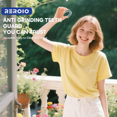 Option to wear on upper or lower teeth with REROIO mouth guard
