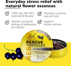 RESCUE Bach Pastilles Black Currant 6-pack – back view