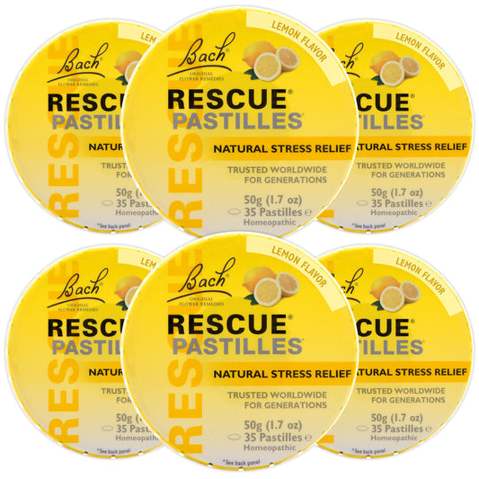 RESCUE Bach PASTILLES Lemon 6-pack box