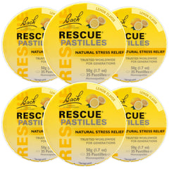 RESCUE Bach PASTILLES Lemon 6-pack box