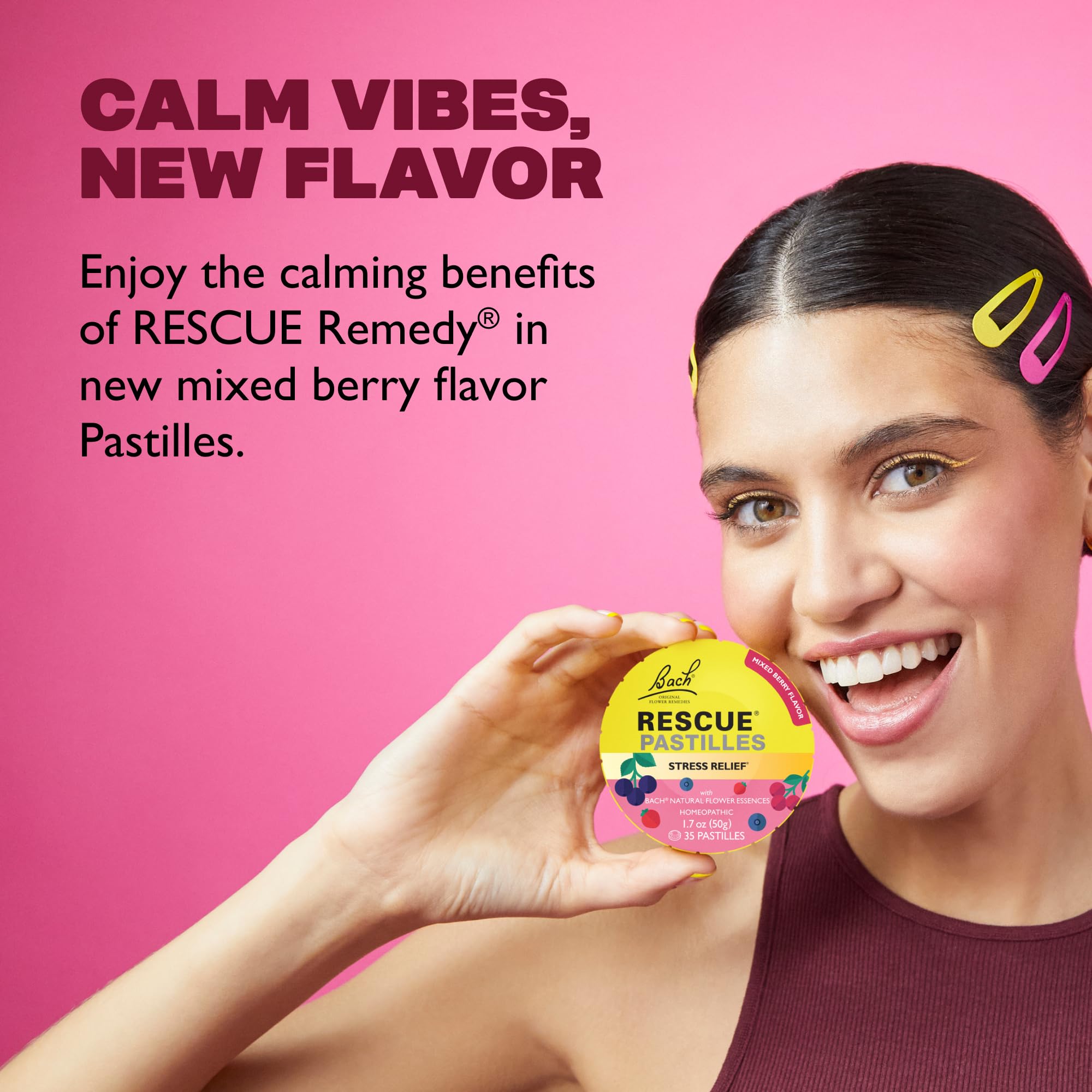 Single mixed berry pastille with glossy finish