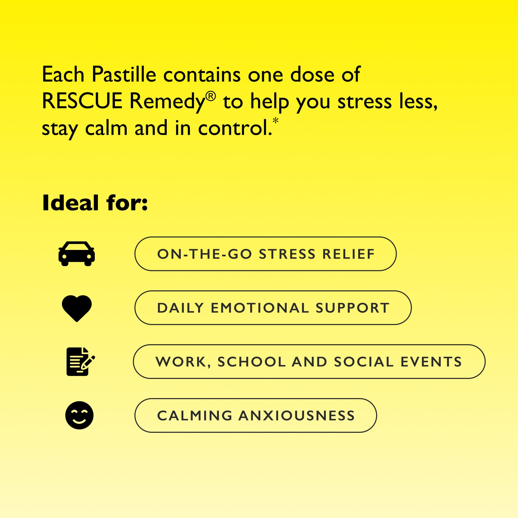 Packaging of Rescue Bach PASTILLES Mixed Berry