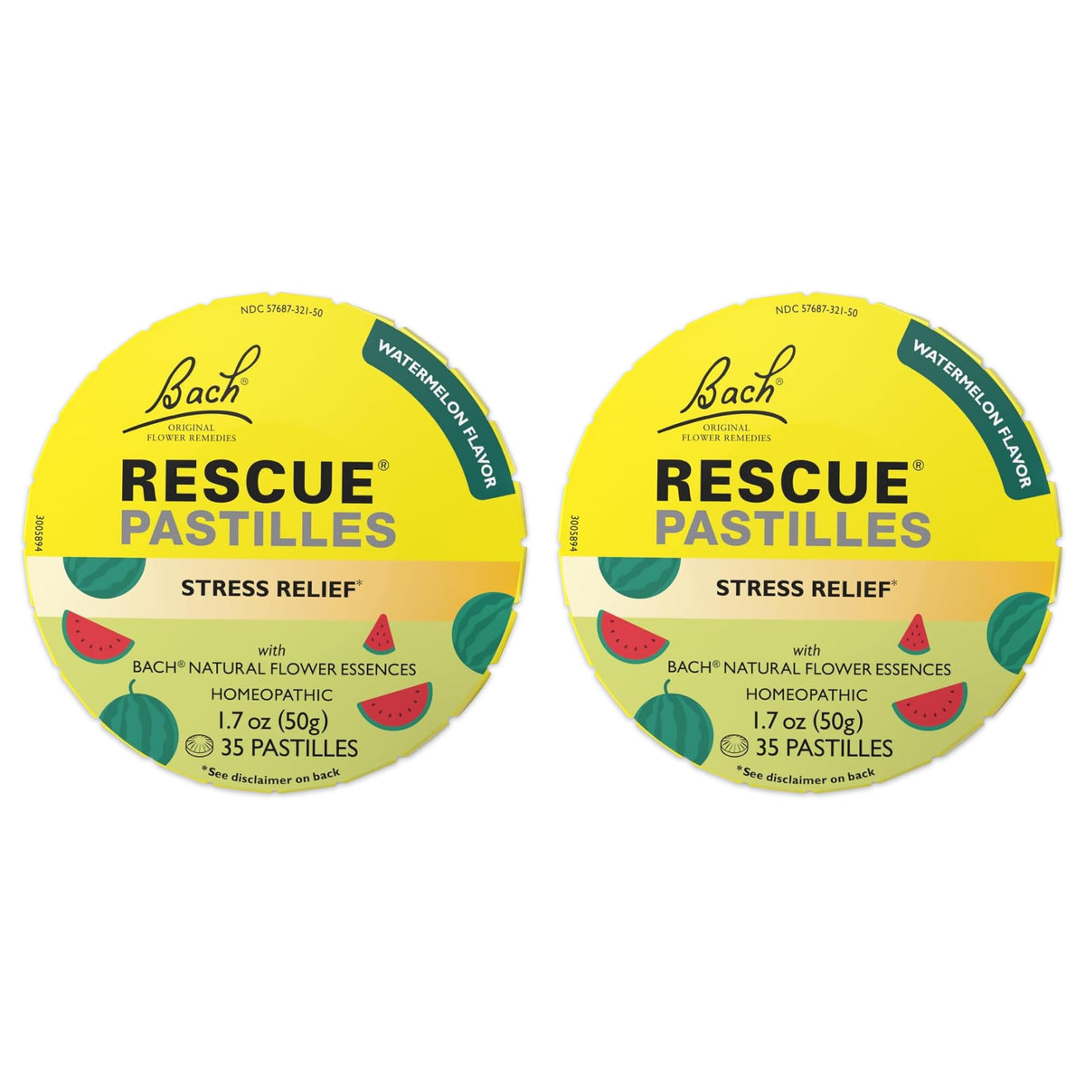 RESCUE Bach PASTILLES Watermelon Flavor packaging