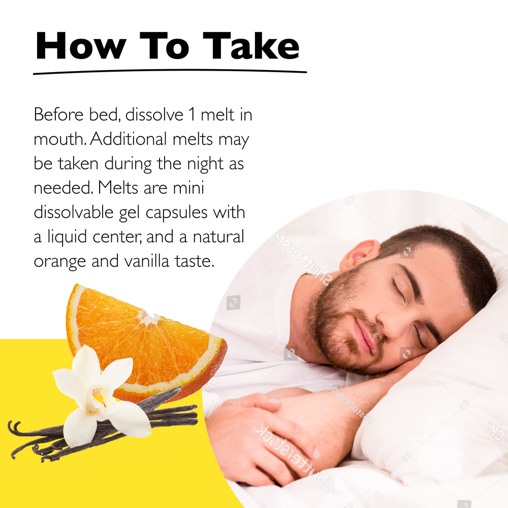 RESCUE Sleep Liquid Melts natural orange vanilla flavor supports a soothing wind-down routine