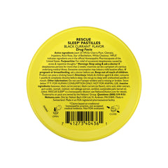 RESCUE Sleep Pastilles black currant lozenge with fruity flavor for nighttime wind-down.