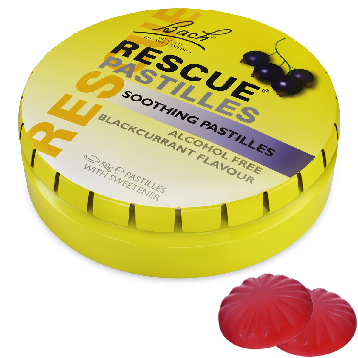 Rescue Pastilles Black Currant front view