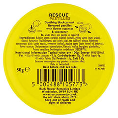 Rescue Pastilles Black Currant tin packaging
