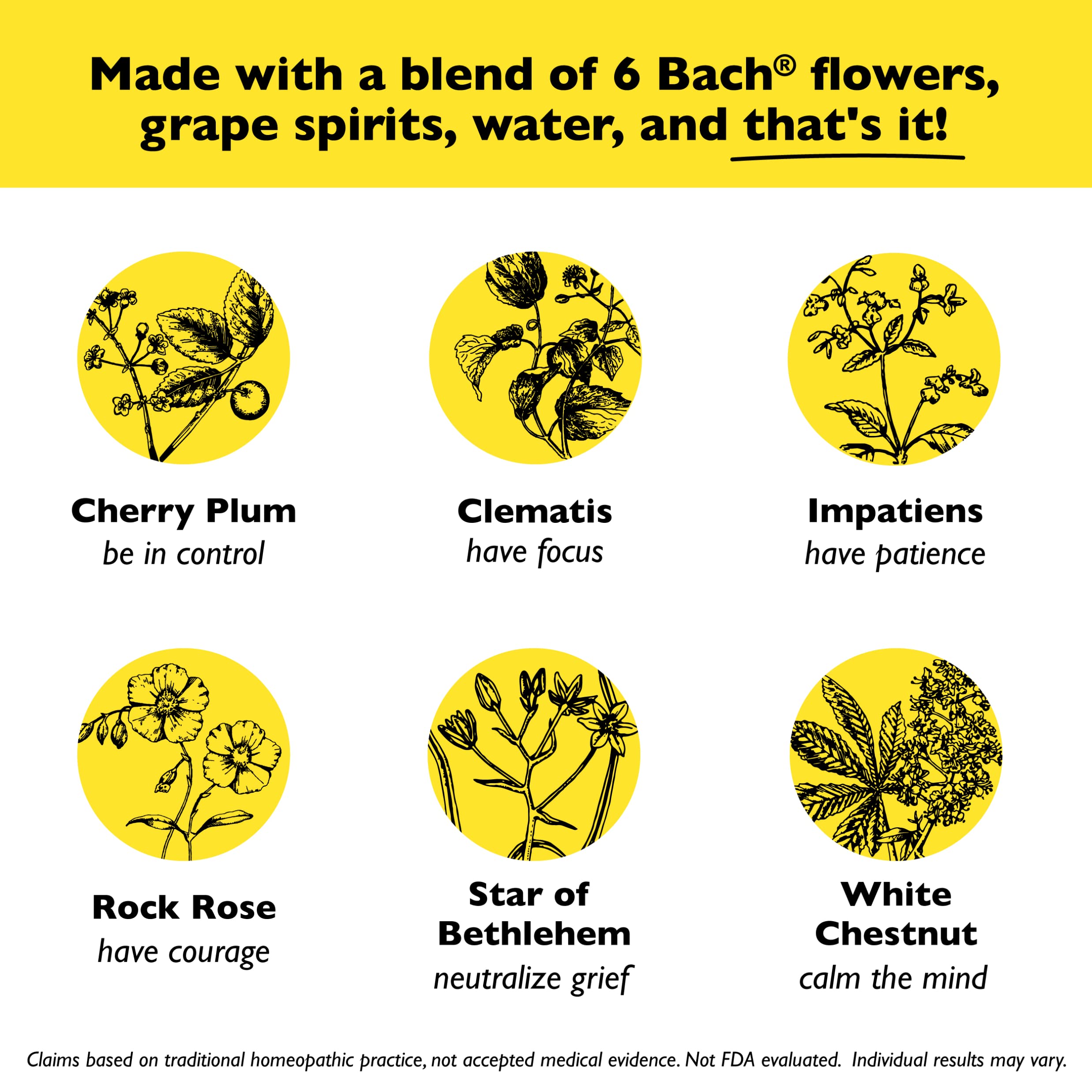 RESCUE SLEEP label highlights Bach flower essences blend for natural support.