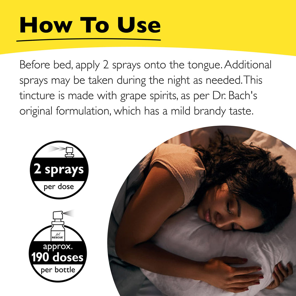 RESCUE SLEEP travel-size packaging for convenient, on-the-go use.