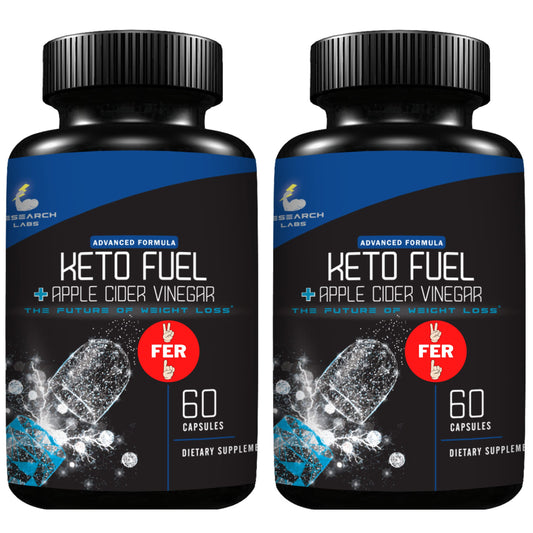 Research Labs Keto Fuel bottle – front view