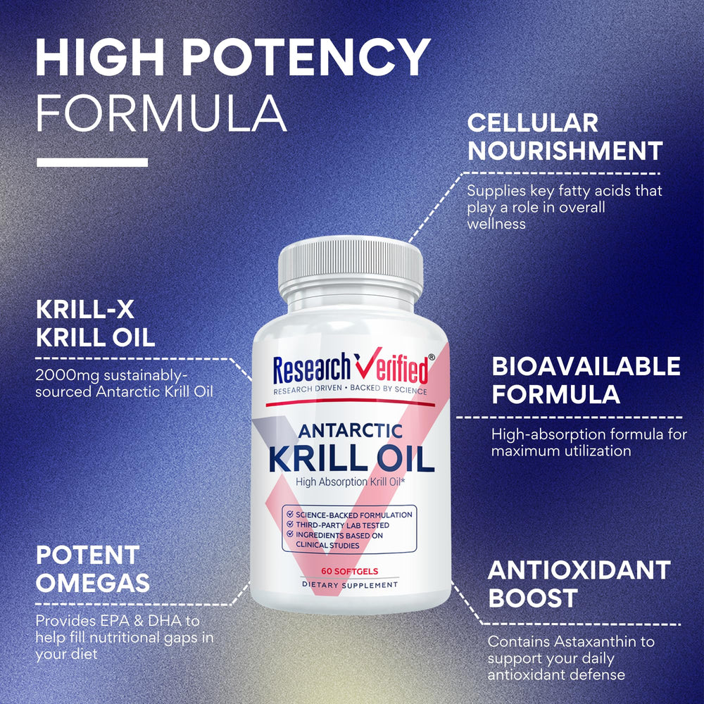 Krill Oil product label from Research Verified