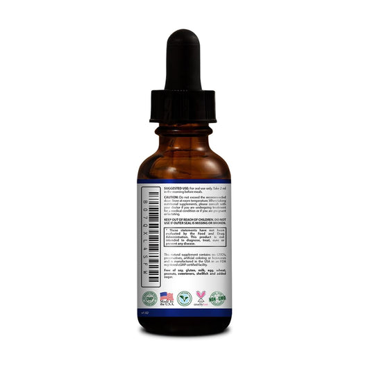 Close-up of Research Verified MCT Oil bottle label