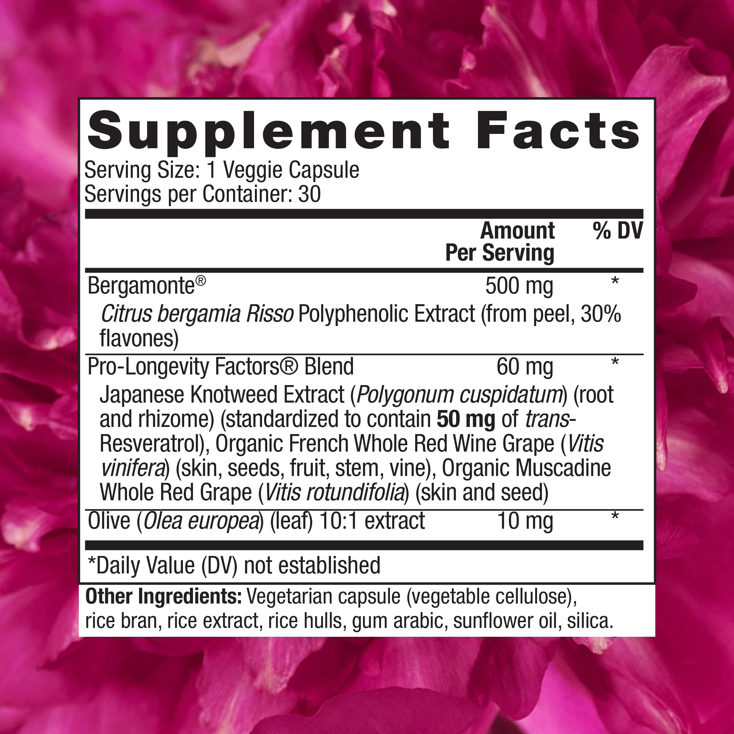 Bergamot Cholesterol Support capsules displayed next to bottle