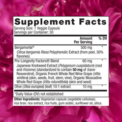 Bergamot Cholesterol Support capsules displayed next to bottle