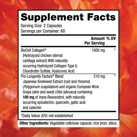 Close-up of hydrolyzed collagen capsules