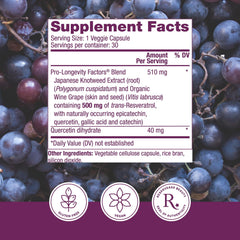 Product label highlighting vegan and Paleo-friendly features