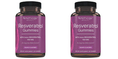 Bottle of Reserveage Beauty Resveratrol Gummies 100 mg