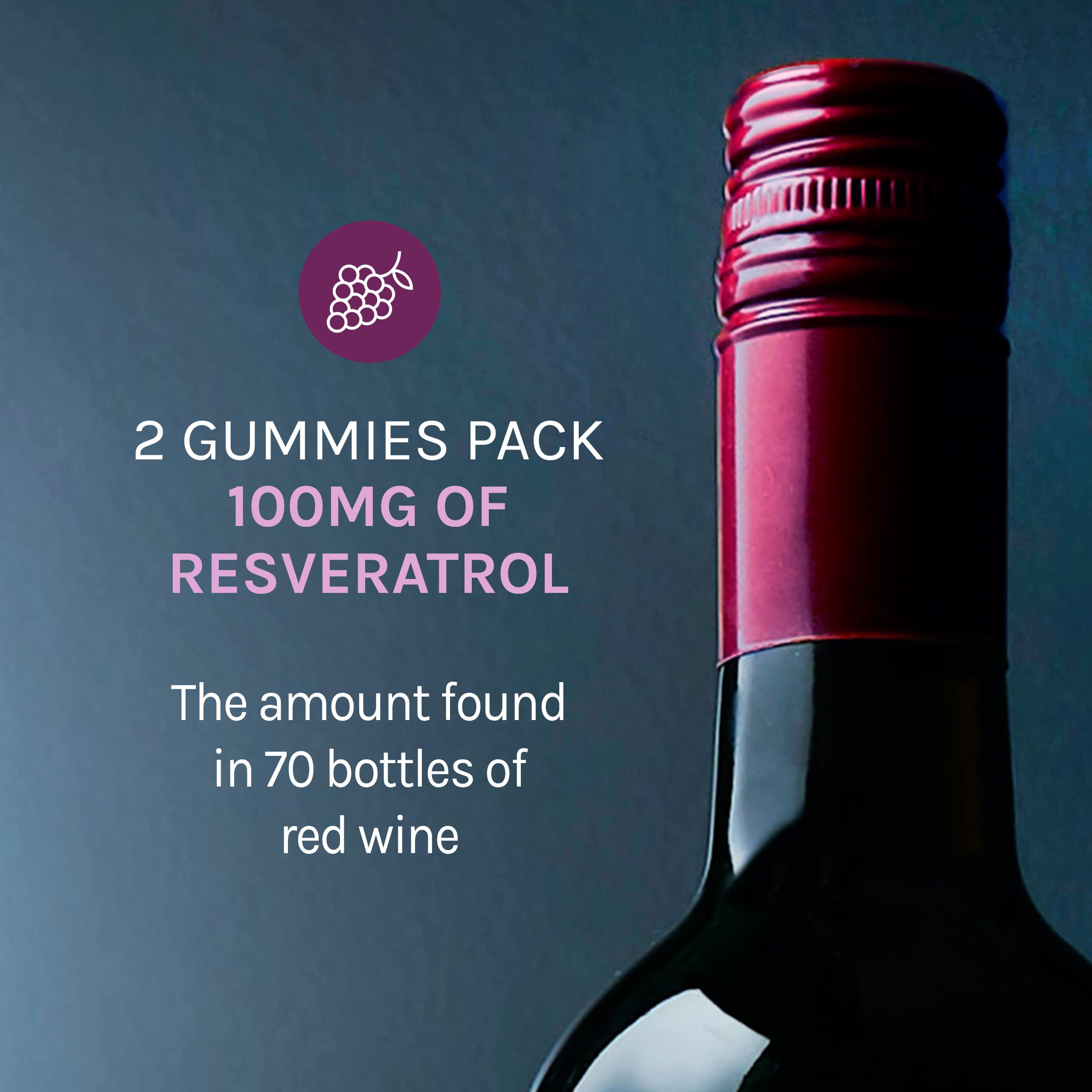 Vegan Reserveage Beauty Resveratrol Gummies 2-pack box