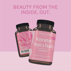 Lifestyle image showing healthy hair and nails