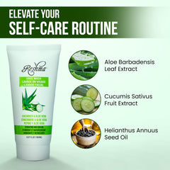 Reshma Beauty cucumber-aloe face wash removing makeup gently while hydrating