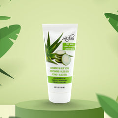 Reshma Beauty cucumber-aloe face wash foamy lather demonstrates gentle cleansing