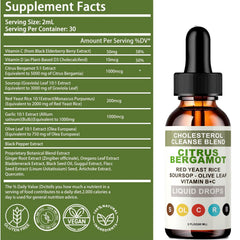 Back of RESONA bottle showing supplement facts panel