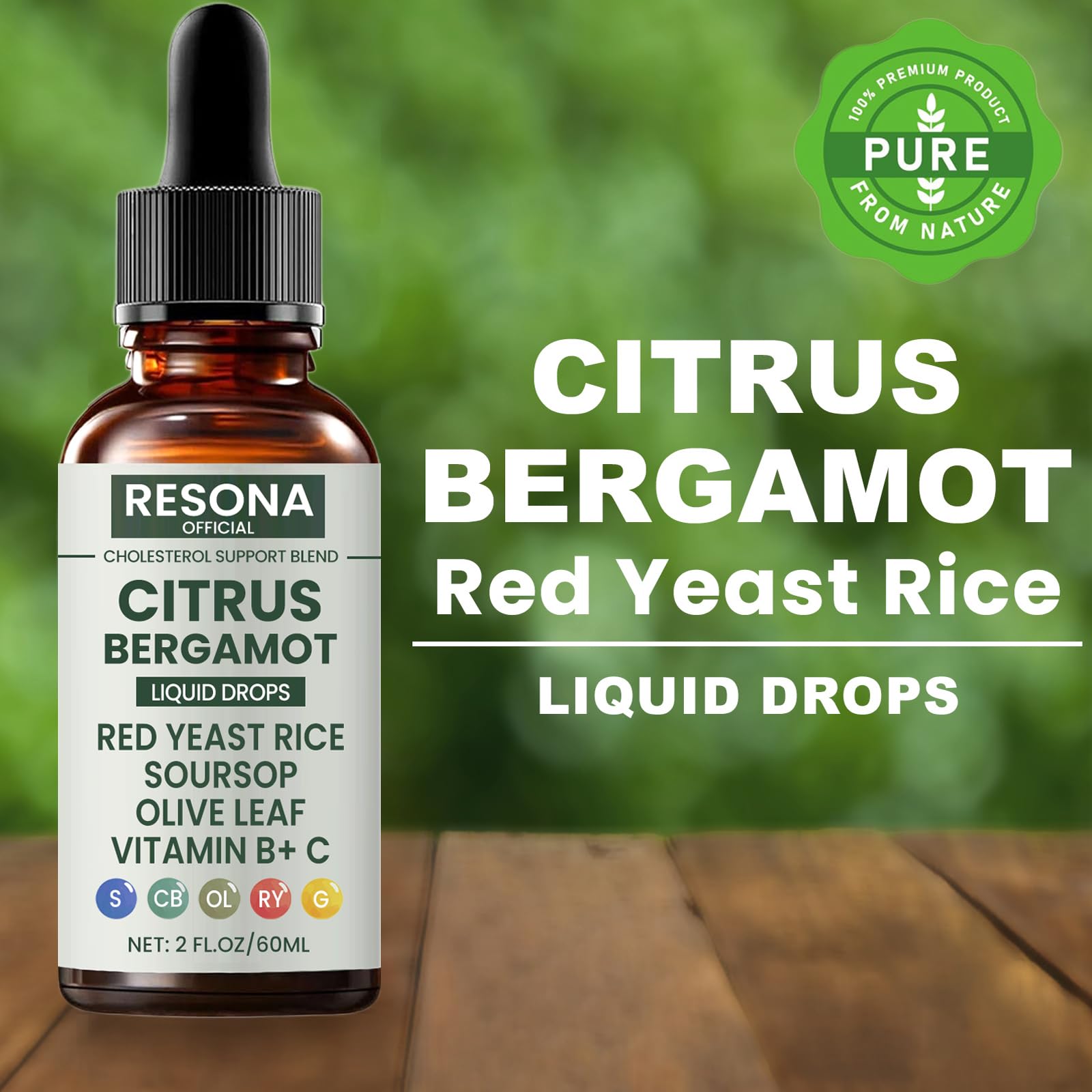 Side angle of the Resona 2oz bottle