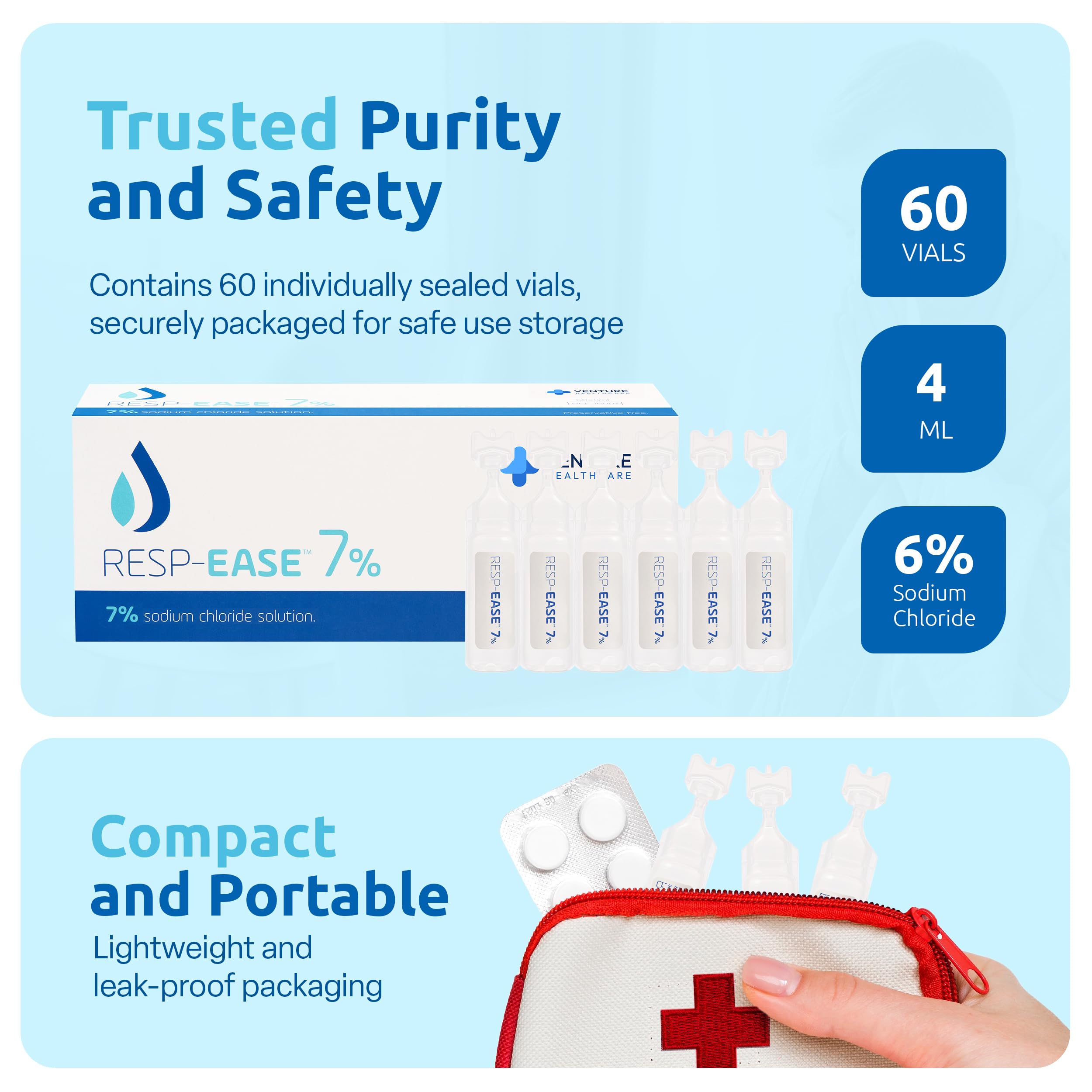 Resp-Ease 240ml bottle supports everyday airway moisturization and easy use.