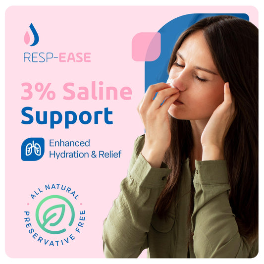 Resp-Ease 4ml ampoules pack for convenient single-use saline.