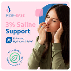 Resp-Ease 4ml ampoules pack for convenient single-use saline.