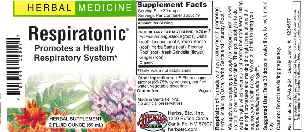 Usage illustration: add 30 drops to water three to five times a day