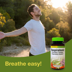 Respiratonic product packaging with branding