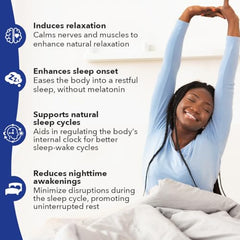 Close-up of Rest-ZZZ capsules showing plant-based formula