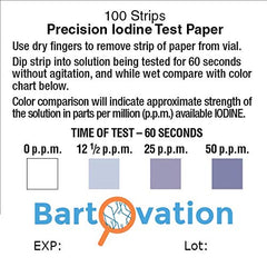 100 strips in waterproof vial for restaurant sanitization checks