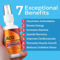 Results RNA ACG Glutathione spray application for fast absorption.