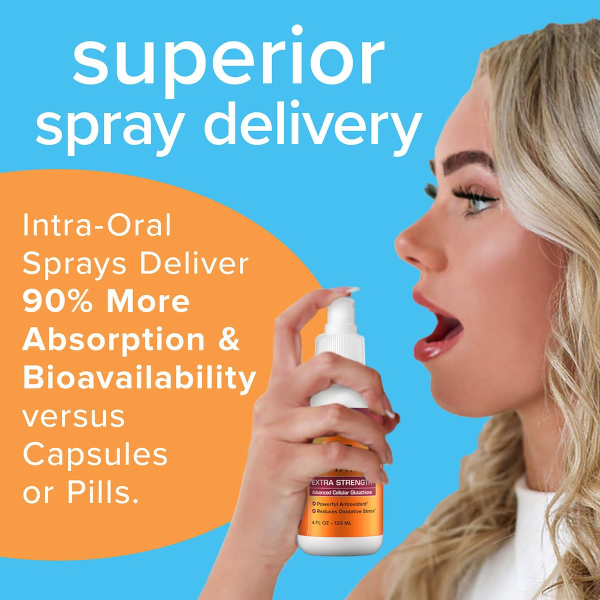 Results RNA ACG Glutathione spray nozzle detail in action.