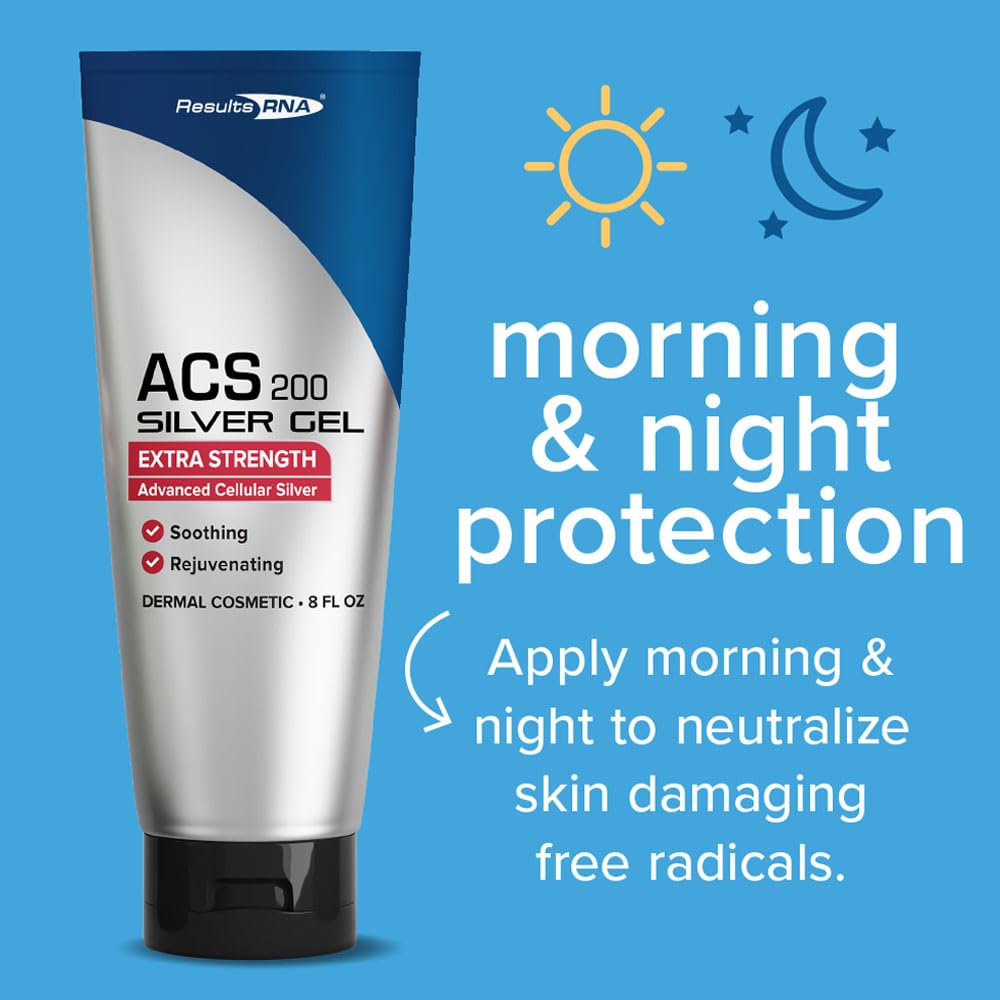 Results RNA ACS 200 Gel skin rejuvenation visual suggests daily use for healthy-looking skin
