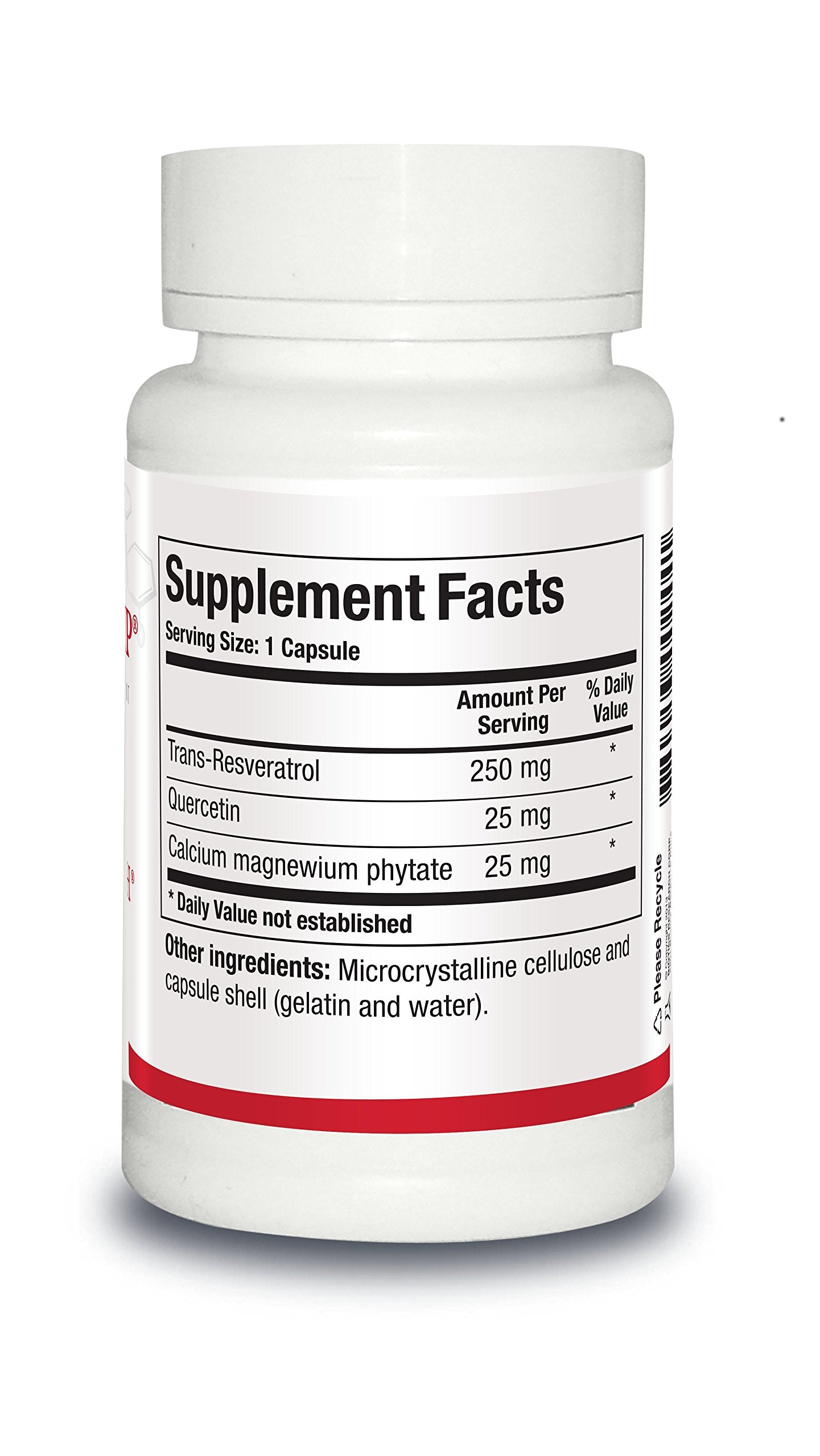 ResveraSirt HP capsules on a white background