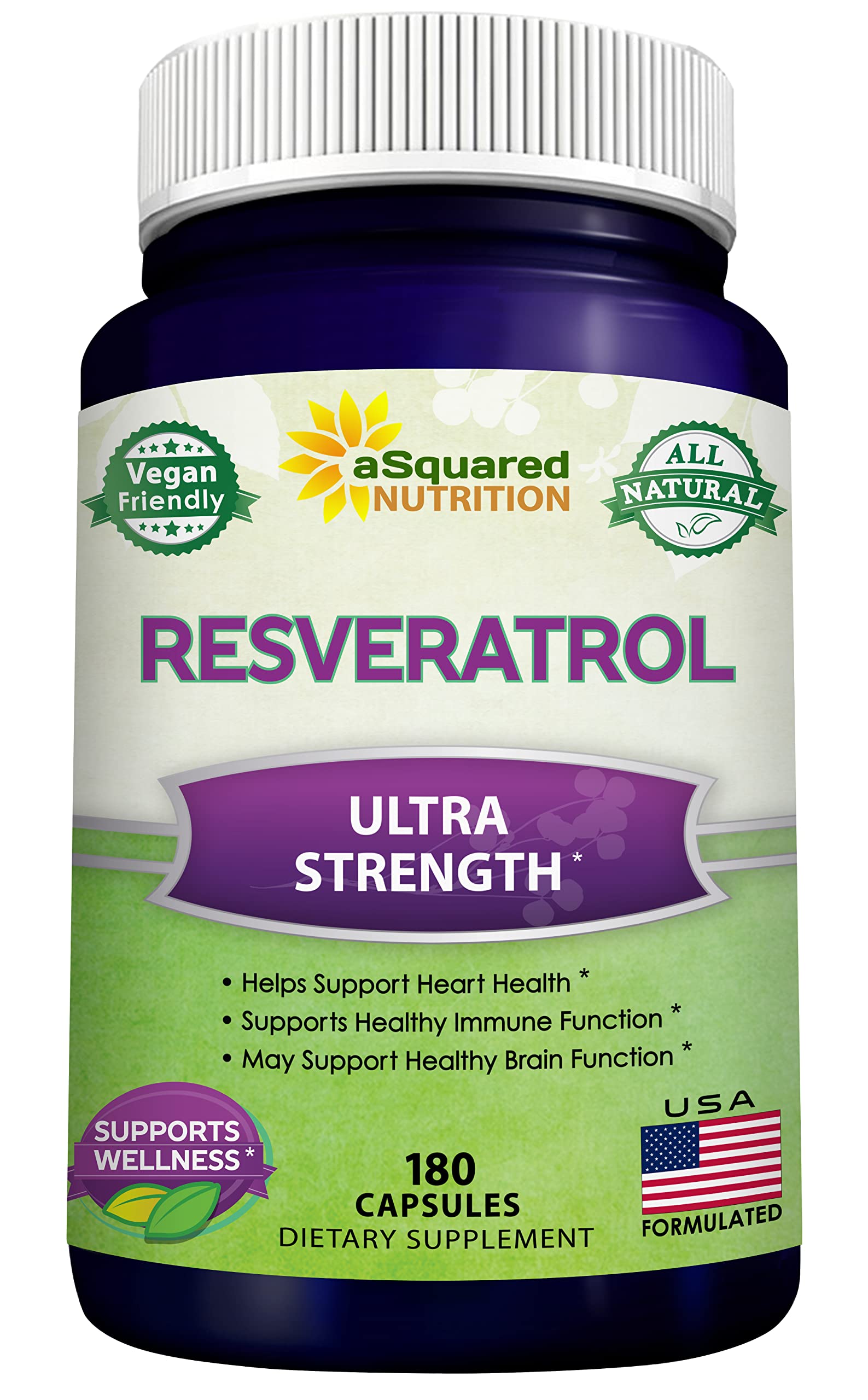 Bottle showing 1000mg per serving and 180 capsules