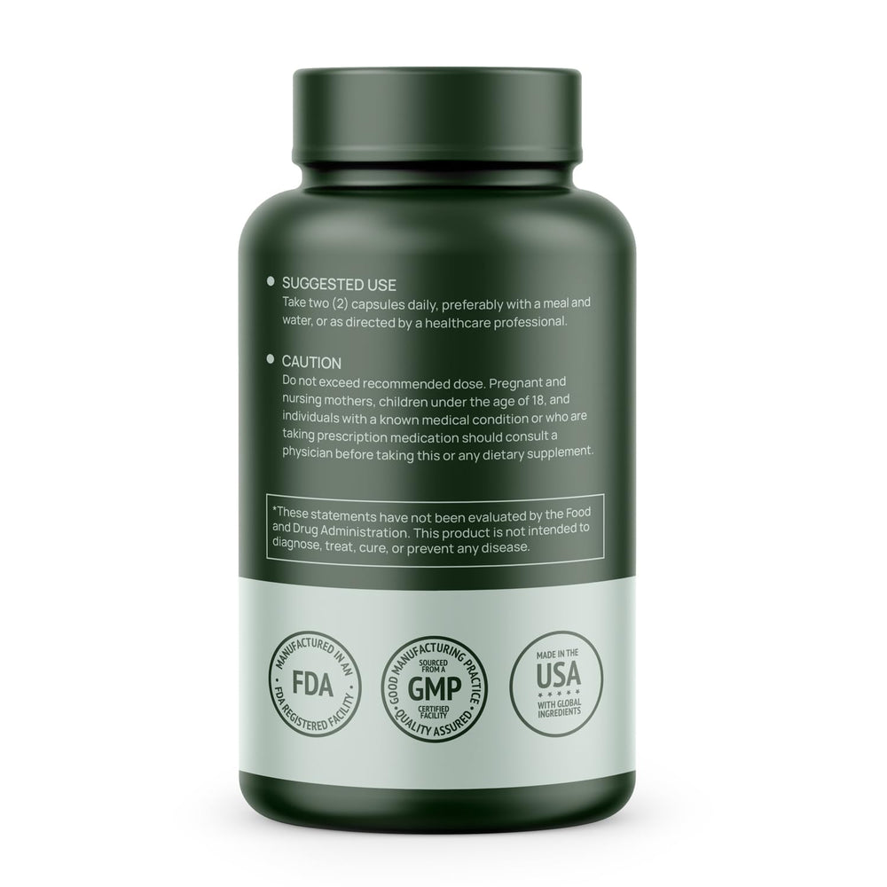 Close-up of Resveratrol bottle label