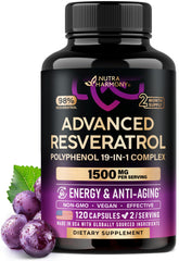 Bottle of Resveratrol 19-in-1 Polyphenol Complex – Made in USA
