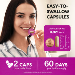 Polyphenol capsules in a bottle