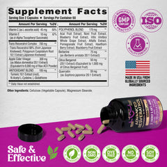 Premium antioxidant supplement packaging