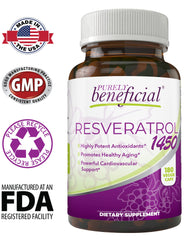 Antioxidant blend labels highlighting Vitamin C, Acai, Pomegranate and Blueberry