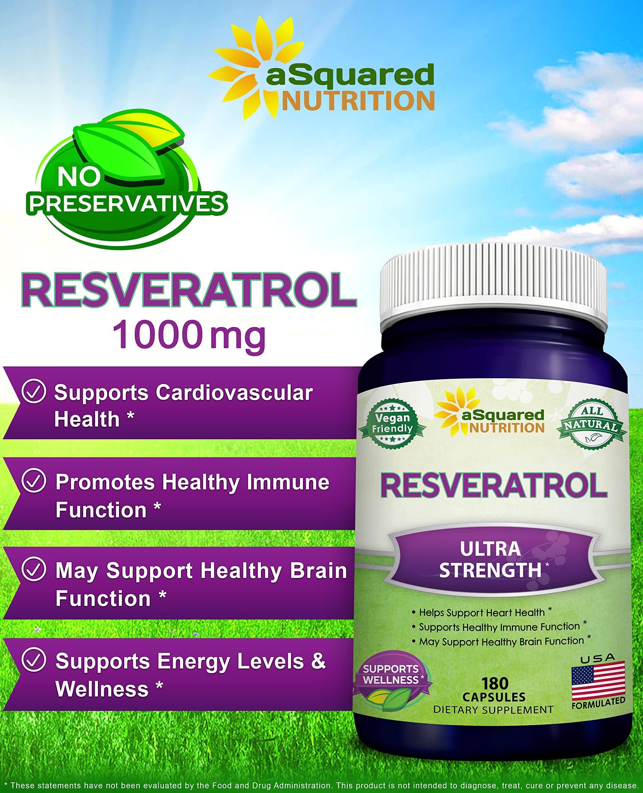 Close-up of resveratrol capsules