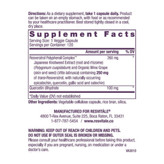Trans-resveratrol ingredients highlight