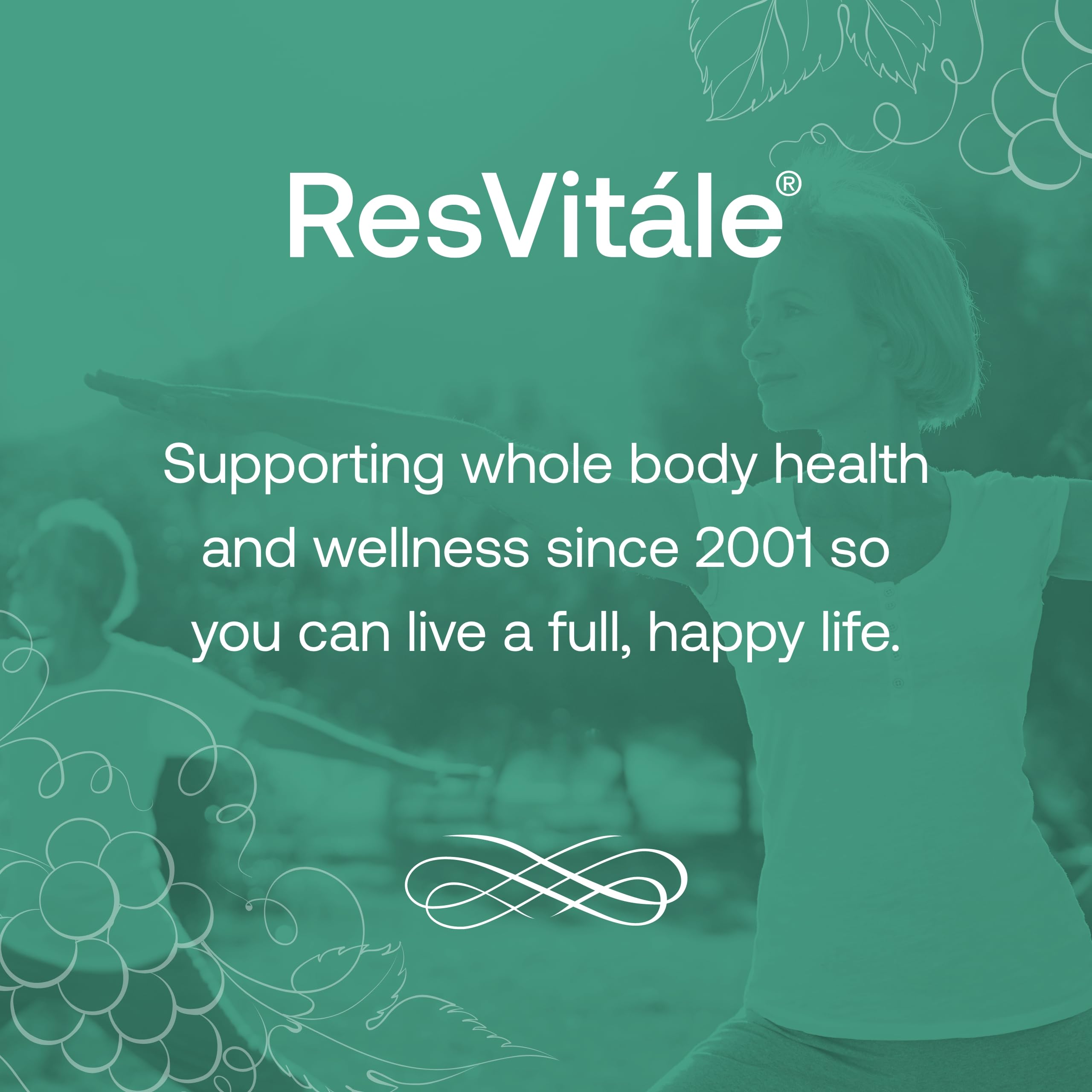 Four-hour sustained-release graphic for ResVitale Resveratrol