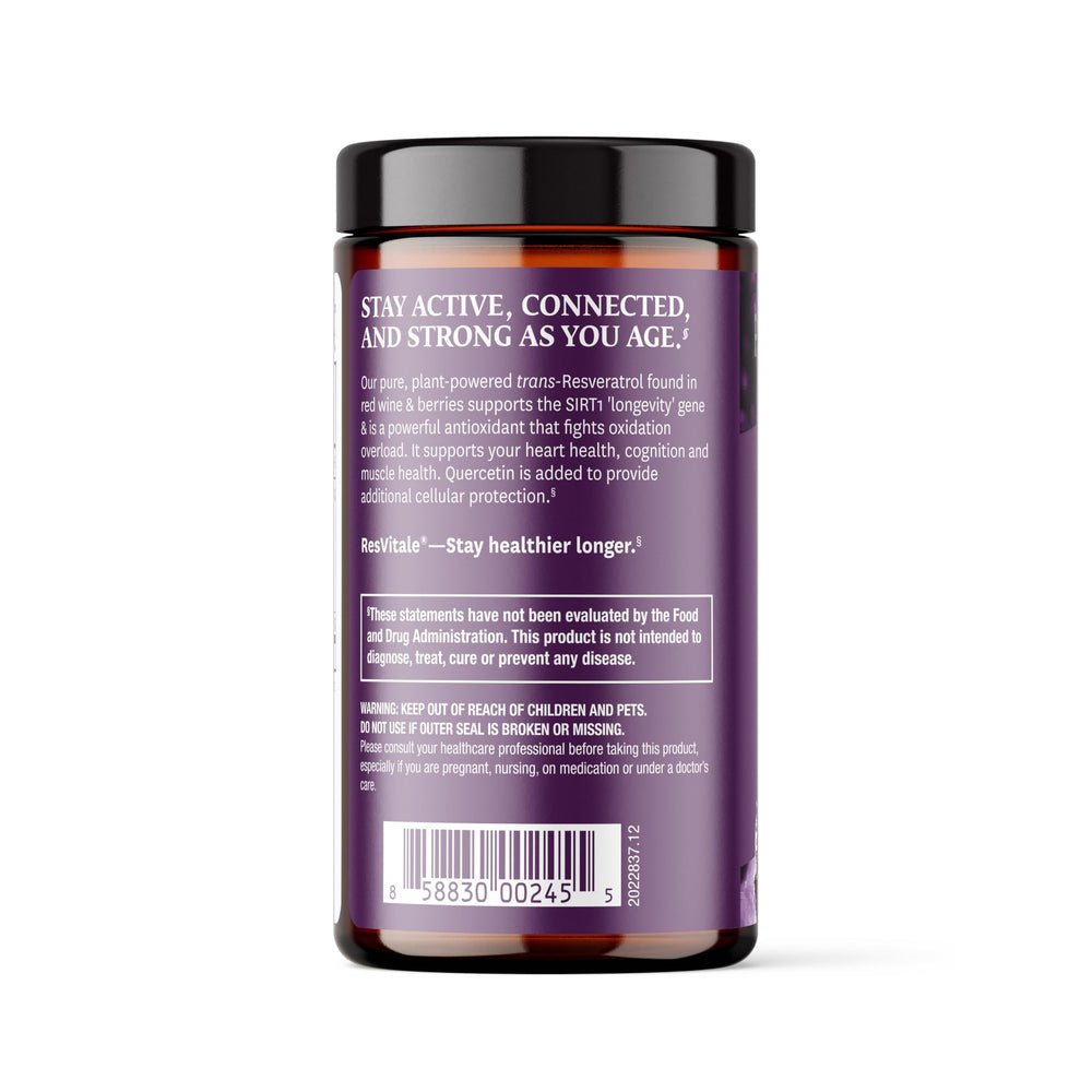 Quercetin and resveratrol ingredients close-up